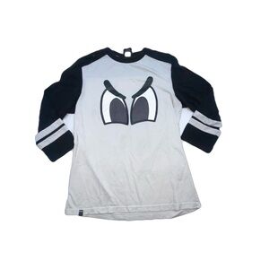 Black and White Graphic Long Sleeve Shirt